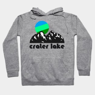 Retro Crater Lake ))(( Tourist Souvenir National Park Design Hoodie